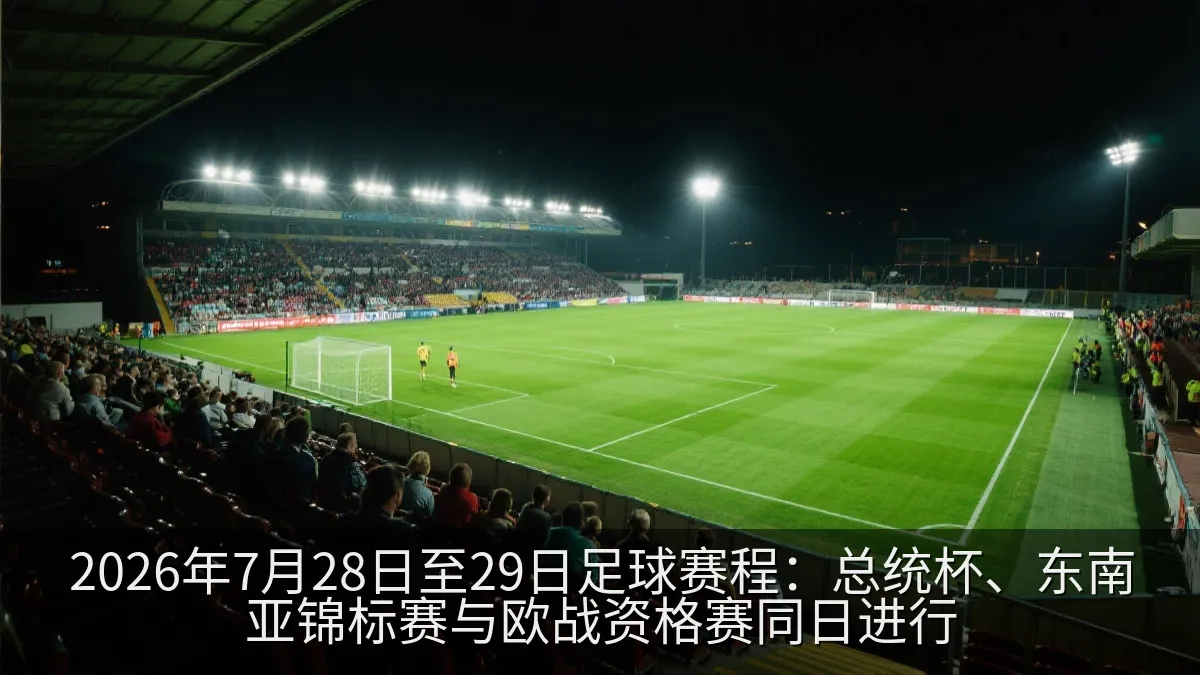 2026年7月28日至29日足球赛程：总统杯、东南亚锦标赛与欧战资格赛同日进行