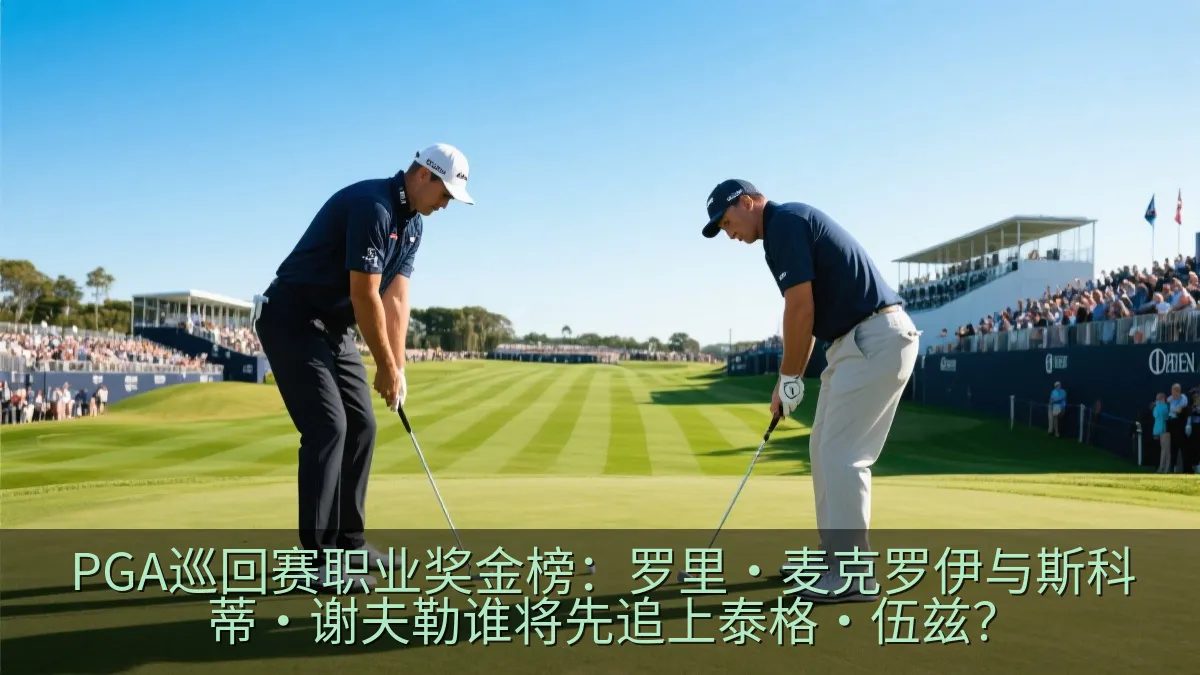 PGA巡回赛职业奖金榜：罗里·麦克罗伊与斯科蒂·谢夫勒谁将先追上泰格·伍兹？