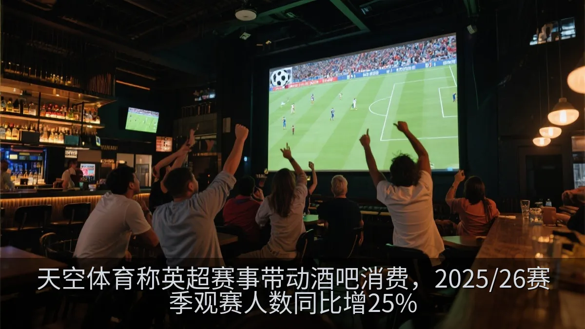 足球比赛日酒吧内的热闹观赛氛围
